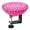 Pink, variant on Deck Rail Bird Feeder Clamp Mount Glass Bowl Bird Bath for Railing Garden Patio Balcony Outdoor Wildlife Water Seed Feeder Station Tray Orange