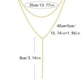 thumbnail image 2 of Retro Double-layer Fashion Multi-layer Twin Y-shaped Clavicle Necklace, 2 of 2