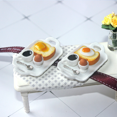 thumbnail image 4 of 52 Casa de muñecas accesorios para casa de muñecas miniatura accesorios de tiro modelo juguete hamburguesa plato de desayuno D440, 4 of 6