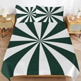 thumbnail image 6 of 3 Pcs Soft Bedding Set, Includes 1 Duvet Cover with Zipper And 2 Pillow Shams,Aesthetic Grey Green And White Sunburst Full(79"×90"), 6 of 8