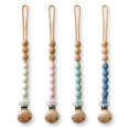 thumbnail image 1 of Juego de clips para chupetes Hippypotamus, todos de silicona, 4 colores, 1 of 7