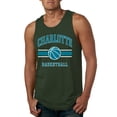 thumbnail image 1 of Wild Bobby City of Charlotte Basketball Fantasy Fan Sports Mens Tank Top, Forest Green, X-Large, 1 of 5