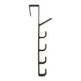 thumbnail image 2 of Colgador de puerta con 5 ganchos, ganchos de almacenamiento portátiles sobre , toalleros, estante organizador para colgar ropa, sombreros, Café BLESIY Colgador de puerta, 2 of 6