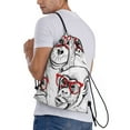 thumbnail image 4 of Yiaed Monkey Print Drawstring Bags Drawstring Backpack Bulk String Back Pack Gym Sport Bag-Small, 4 of 5