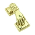 thumbnail image 4 of Renovators Supply Brass Door Knockers for Front Door 4" Ladies Hand Shaped Polished Brass Door Knocker w/Screws, 4 of 9