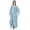 White & Aqua Blue, variant on Moomaya Long Kaftan Maxi Dress For Womens Kimono Sleeves Beachwear Cover Up Plus Size Dresses