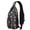 Space Geek Rock, variant on Chic Artistic Sling Bag for Women and Men, Rainbow Abstract Crossbody Backpack with Anti-theft Design and Multiple Compartments for Everyday Travel