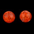 thumbnail image 4 of 10 de cristal de polvo dorado, adornos para manualidades de costura, decoraciones para vestidos, accesorios para el cabello naranja Zulema Lampwork Beads, 4 of 8