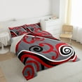 thumbnail image 3 of Feelyou Art Minimalism Teens Full Size Comforter Sets, Retro Abstract Bedding Sets, 3pcs, 3 of 8