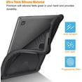 thumbnail image 4 of Fintie Silicone Case for Samsung Galaxy Tab A7 Lite 8.7 inch 2021 Model (SM-T220/T225/T227), Heavy Duty Shockproof Drop Protection Kids Friendly Protective Cover, Black, 4 of 8