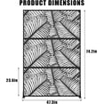 thumbnail image 1 of QinaQin 72x 47 Inch Metal Privacy Screen, Freestanding Decorative Divider, Palm Leaf, 1 of 8
