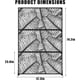 thumbnail image 2 of Historyli Mampara de privacidad metálica QinaQin de 182 x 120 cm,separador decorativo independiente,altura extendida para jardín con base estable,diseño de hoja de palma., 2 of 8