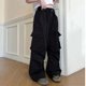 thumbnail image 4 of Odeerbi 5-16 Años Niñas Cargo Pantalones Deportes Pantalones Pierna Ancha Primavera Color Sólido Suelto Pantalones de Trabajo Con Múltiples Bolsillos, 4 of 4