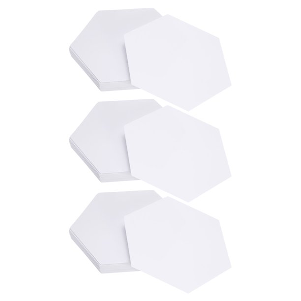 300 Contadores de Papel Hexagonal para Piezas de Patchwork, Plantilla de Papel para Piezas de 2.5 Pulgadas, Suministros de Patchwork de Papel de Fundación