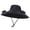 Black, variant on Sun Hat for Men, Adjustable Chin Strap, Outdoor Climbing and Hiking, Solar Fan Cap, Full Face Coverage Sun Protection & Breathable
