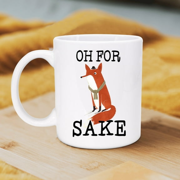 Funnli Oh For Fox Sake Mug, Coffee Mug, Fox Coffee Mug Novelty Mug Cute Cup Funny White Mug, Coffee Ceramic Mug, Tea Cup, Lovers Coffee Mug Fox Mug Christmas Valentine's Day Gifts