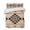 Brown, variant on Quilts Full Size Bedding Set, White Black Boho Lightweight Quilted Comforter, Southwest Ethnic Abstract Geometric Soft Reversible Bedspread Coverlet with Pillow Covers for All Season, 78" x 90"