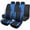 Blue, variant on Universal Fit Car Seat & Headrest Covers Breathable With Y Line Design For Enhanced Comfort And Style Easy Installation