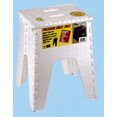 thumbnail image 2 of B&amp;R Plastics 152-6WH Step Stool E-Z FOLDZ Single Step; Foldable; 15 Inch Height; 300 Pound Capacity; White; Plastic, 2 of 2