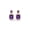 White, variant on Pure Elegance 14K Yellow Gold Over 925 Silver 4.66 Ct Emerald Cut Amethyst Gemstone Halo Drop Stud Earrings Gift For Women