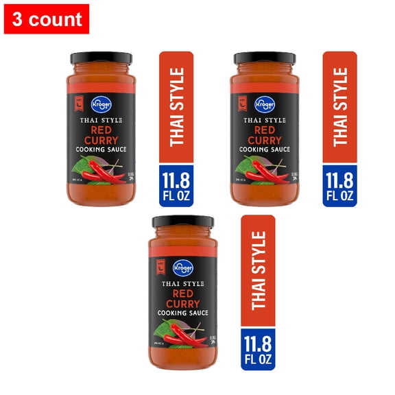 Kroger Thai Style Red Curry Cooking Sauce 11.8 fl oz - 3 count