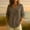 Brown, variant on HVOBTTY Womens Tops, Long Sleeve Shirts for Women, Women's Fashionable Casual Linen Solid Color Lapel Long Sleeved Button V-Neck Top Army Green M