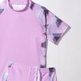 thumbnail image 4 of YunPes Little Boys' Rash Guard Sets Short Sleeve Shirts Swim Swimsuit Bathing Set 2pc Christmas Clothes for Baby Girl, 4 of 5