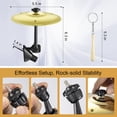 thumbnail image 4 of Cymbal Gadinan Mini Crash Cymbal Air Vent para coche, 2 unidades, dorado, 4 of 9
