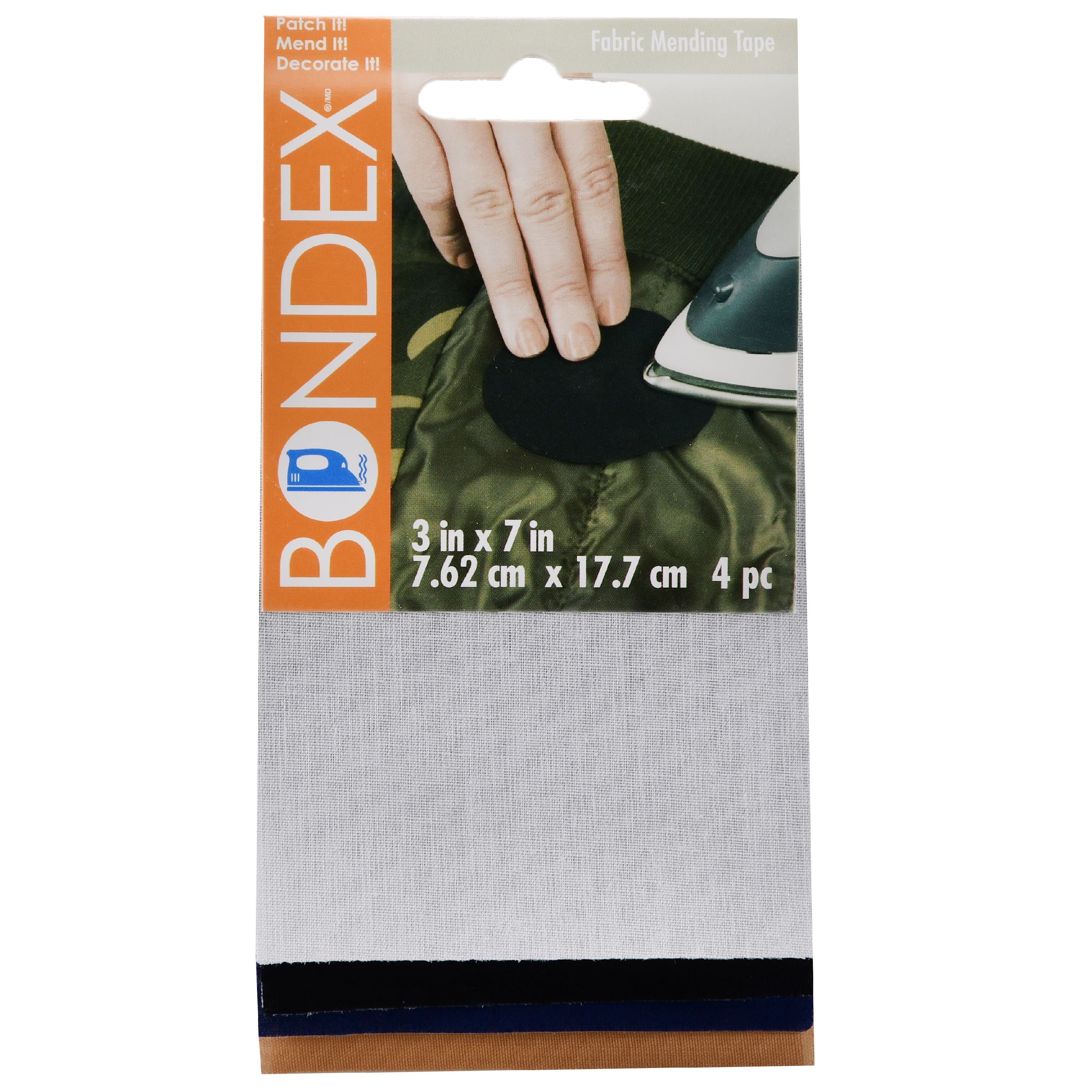 Bondex Mend and Repair with No Sew Iron-On Patch Fabric Mending Tape 1 —  Grand River Art Supply