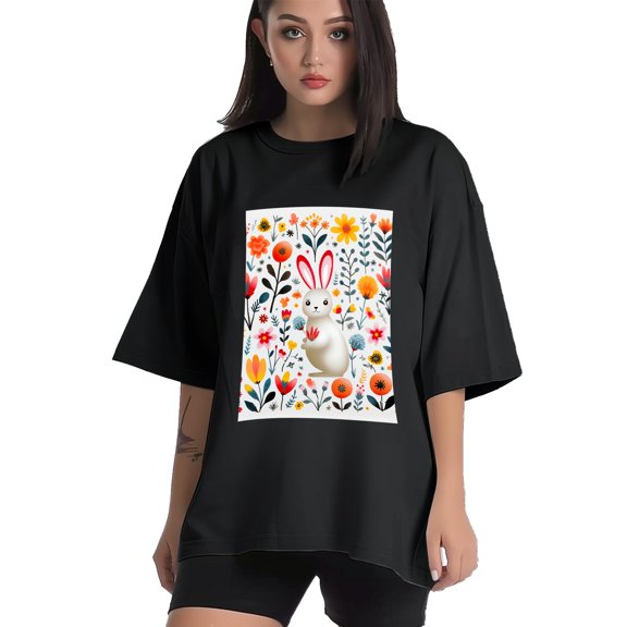 Plus Size Shirt for Women Black Tops for Women Short Sleeves Shirt for Women Easter 275 T Shirt Crewneck Shirt for Women XS