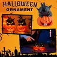 thumbnail image 4 of Halloween Pumpkin Lantern Electronic Candle Decoration, Flameless LED Tealight Prop with Warm Flickering Glow for Tabletop Mantel Shelf Party Scene Setting Fall Accent Ornament for Safe Home Styling, 4 of 6