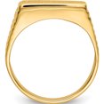 thumbnail image 3 of 14K Yellow Gold 7.0X15.0mm Open Back Men's Signet Ring (Size 9.5) Made In United States c1527, 3 of 6