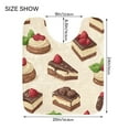 thumbnail image 5 of Yayeee Bath Rugs for Bathroom Floor Set of 2 Non Slip Fluffy Soft Absorbent Mat, Strawberry Cake, 5 of 7