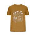 thumbnail image 1 of Camisetas de Verano de Mujer Pequeña Flor Impresa Cuello Redondo Manga Corta Superior, Verano Superior de las Mujeres, 1 of 8
