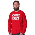 thumbnail image 5 of Cheat Day Pizza Fitness Food Craving Long Sleeve TShirt Men Women Brisco Brands M, 5 of 6