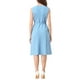 thumbnail image 3 of Vestido A-Line sin mangas profesional para mujer Inspire Chic L azul polvo, 3 of 6