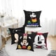 thumbnail image 2 of Dibujos animados Mickey Minnie Mouse(11) Juego de 4 fundas de cojín cuadradas para sofá, sala de estar y cama (40,6 x 40,6 cm), con cremallera invisible, regalo decorativo., 2 of 5