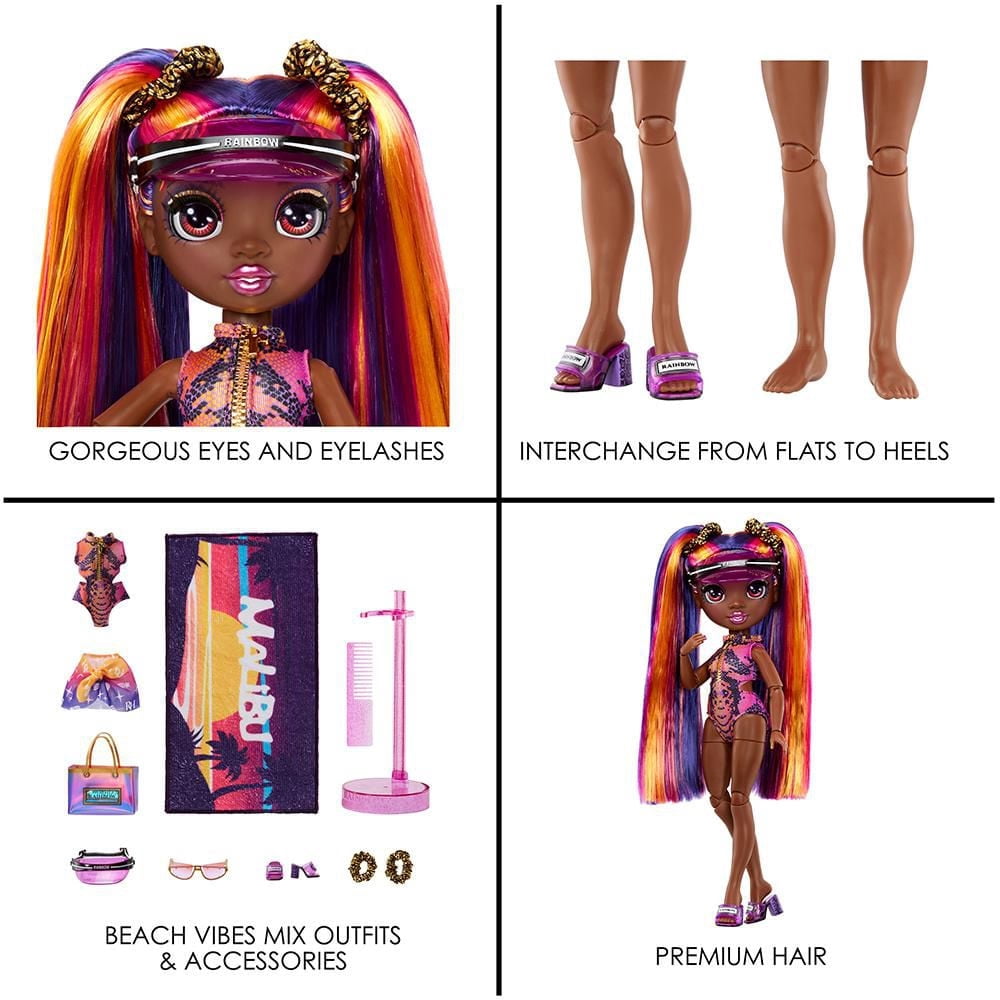 Rainbow High Pacific Coast Phaedra Westward- Sunset (Purple) Fashion Doll