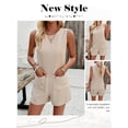 thumbnail image 7 of Nlife Women Crew Neck Sleeveless Front Pockets Rompers, 7 of 7