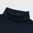 thumbnail image 5 of TrdSipl Turtleneck Sweaters for Men Casual Long Sleeve Pullover Sweaters 2025 Winter Mock Neck Knit T-Shirt Thermal Slim Fitted Basic Top Navy 1 XL, 5 of 8