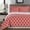 Coral, variant on Meridian 100-Percent Cotton Reversible Duvet Covers Set Contemporary Geometric Pattern Print 250 Thread Count Single ply