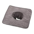 thumbnail image 2 of 4xSalon Mesa Toalla Cubrecama Cara Almohada Toalla Con Agujero Para El Cuidado De La Piel Gris, 2 of 8