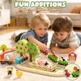 thumbnail image 4 of Train Set, Wooden Train Set for Kids, Train Toys for Toddlers, Toy Train with Train Tracks, Wooden Farm Toys for Kids 2 3 4 5+ Years Old, Great Gift for Boys Girls - Compatible with Other Brands, 4 of 8