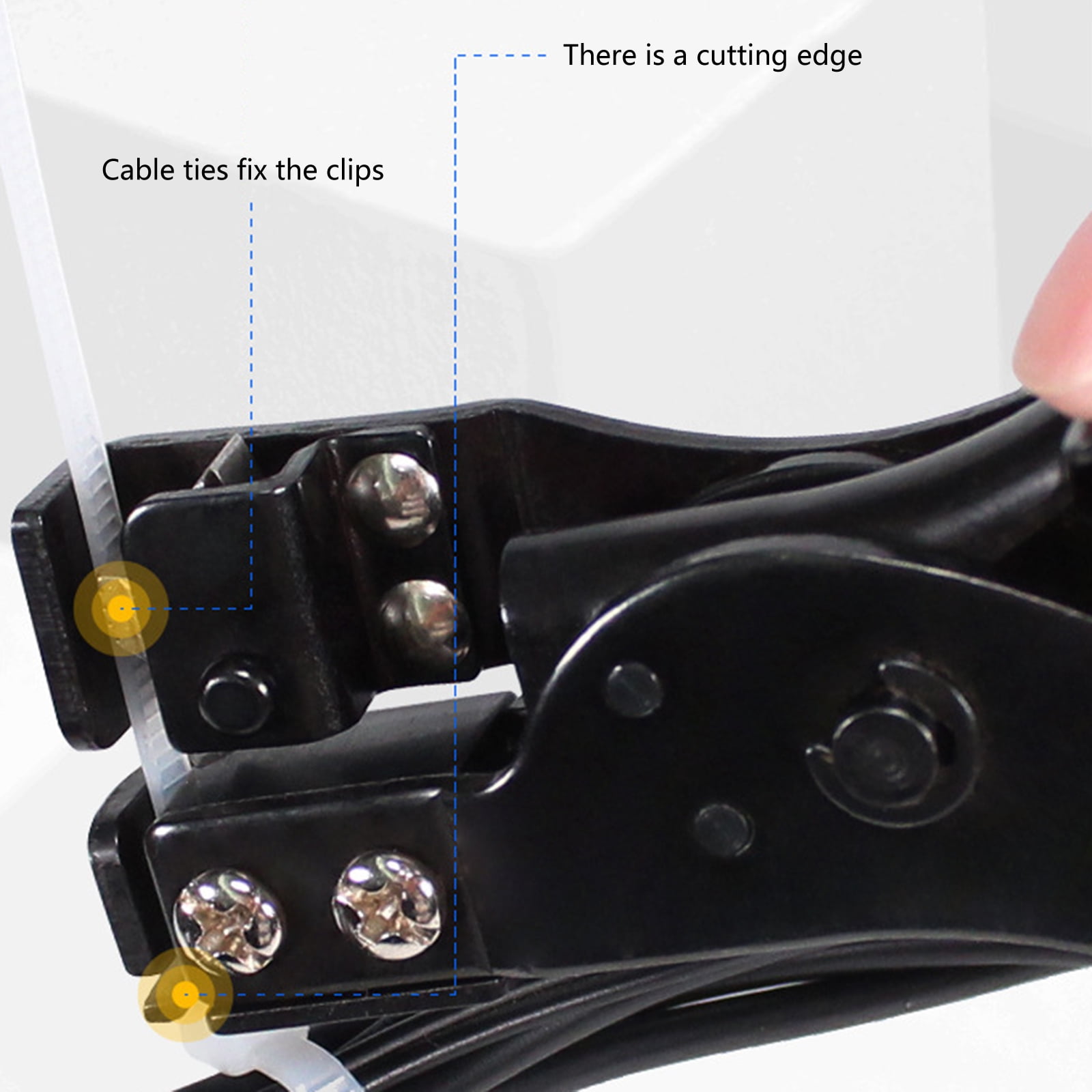 Double Function Cable Tie Tightener And Cutter Tool Automatic Trimming Auto Cutting Nylon Cable Tie Tool For Nylon Straps