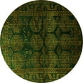 thumbnail image 1 of Ahgly Company Indoor Round Persian Green Traditional Area Rugs, 6' Round, 1 of 1