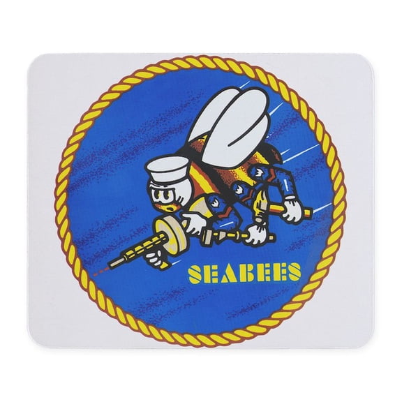 CafePress - US Navy Seabees Mousepad - Non-slip Rubber Mousepad, Gaming Mouse Pad