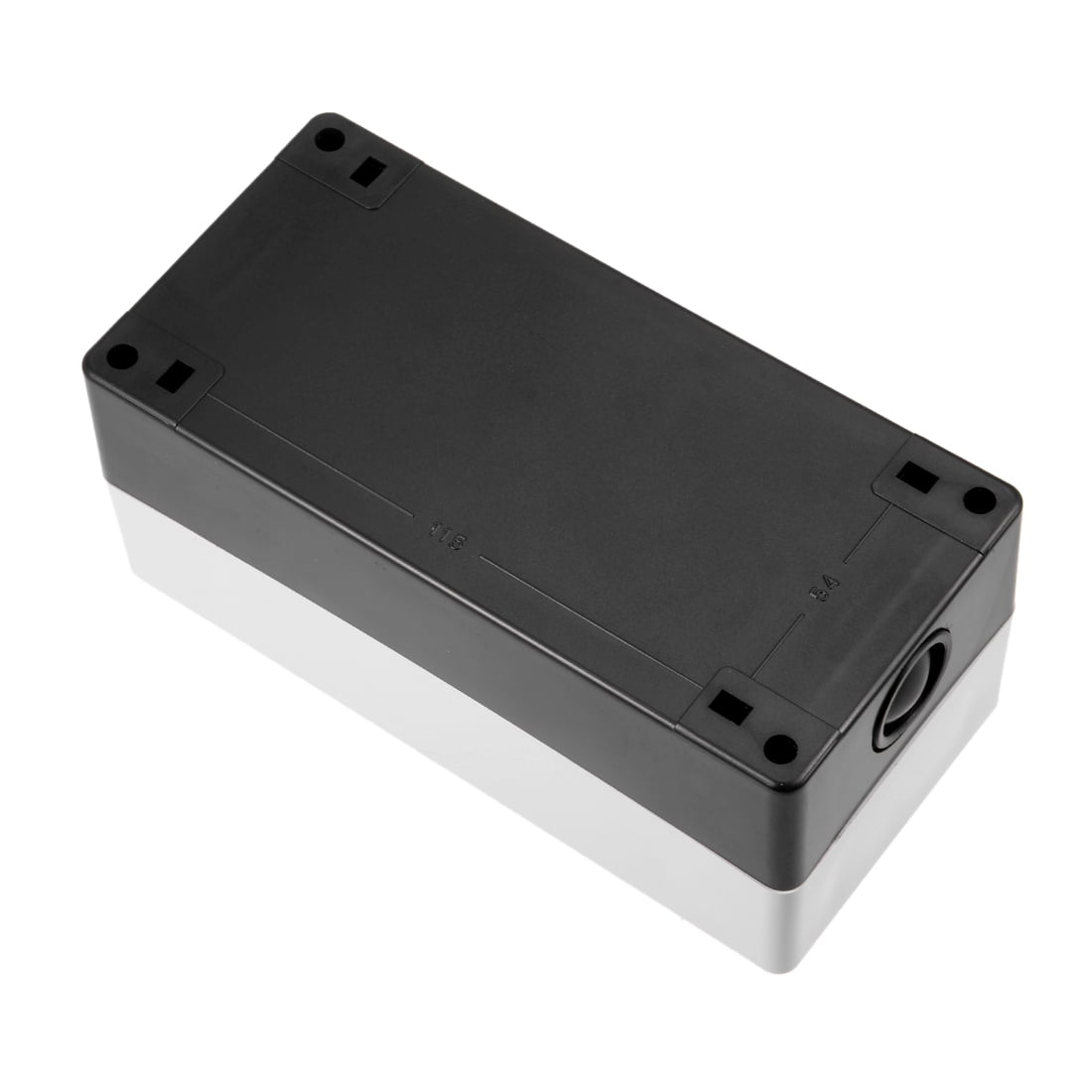 uxcell/® Push Button Switch Control Station Box 22mm 3 Button Hole Waterproof Black and White