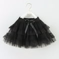 thumbnail image 2 of ShomPort Kids Girls Tulle Tiered Skirt Summer Cute Elastic Waist Lace Trim Mini Skirt for Dance 3-10Y, 2 of 7