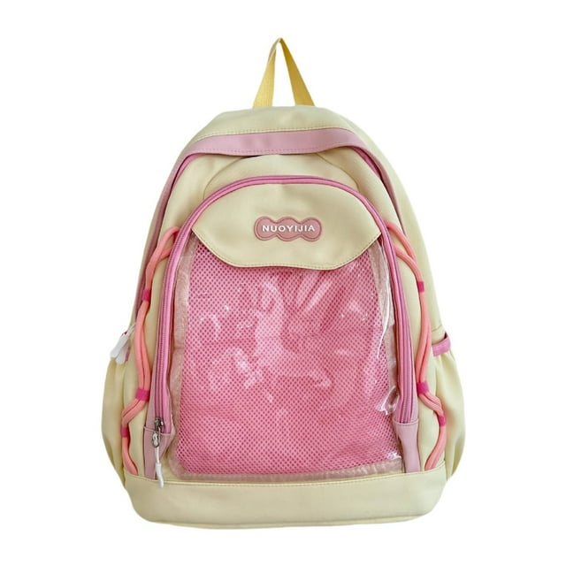 Esquirla Fashion Backpack Adjustable Shoulder Straps Daypack for Trips Outdoor Street Yellow