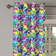 thumbnail image 2 of Ambesonne Hippie Grommet Curtain, Peace Activism Theme, 50" x 84", Multicolor, 2 of 6
